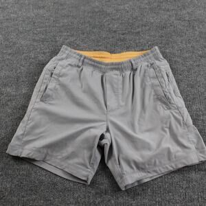Birddogs Shorts Men Medium Gym Short Gray Lined Stretch Athletic Workout Running